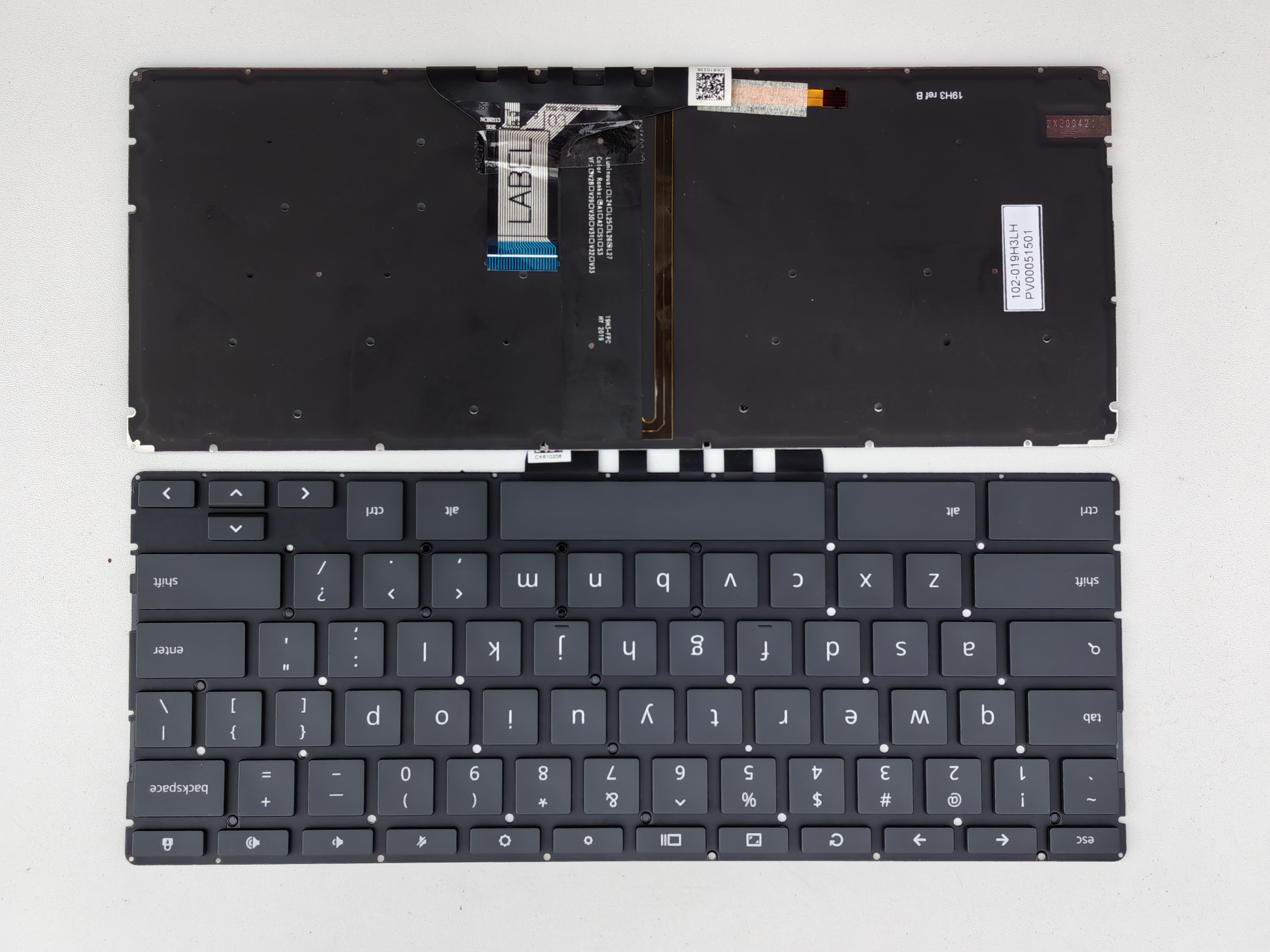 Picture of New Replacement Laptop Keyboard For HP 14A-NA Google notebook with lock BLACK Backlit US Layout